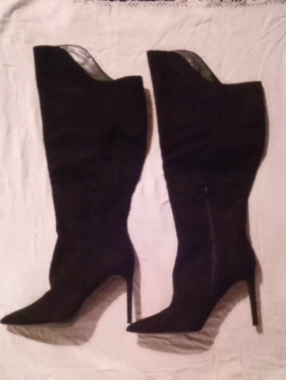 Nine West Telena2 Black Over The Knee High Heeled Boots